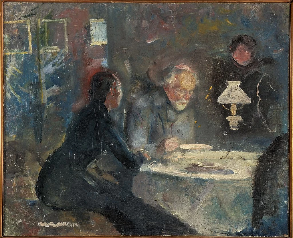 A cena - 1883, Munch Museum